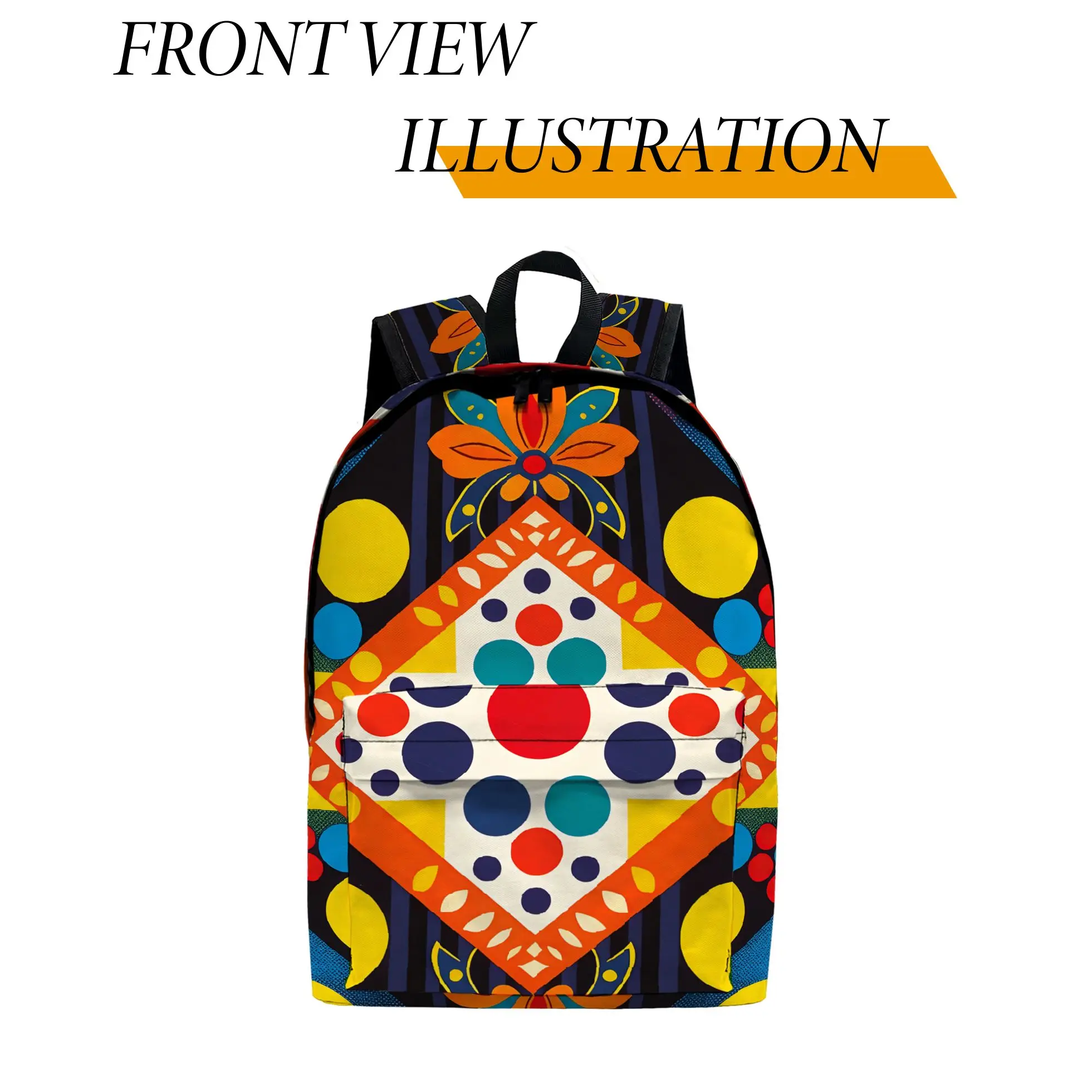 

1pc Pop Art 2D Print Backpack, Fashionable and Simple, Unisex, Large Capacity, High-Quality Gift