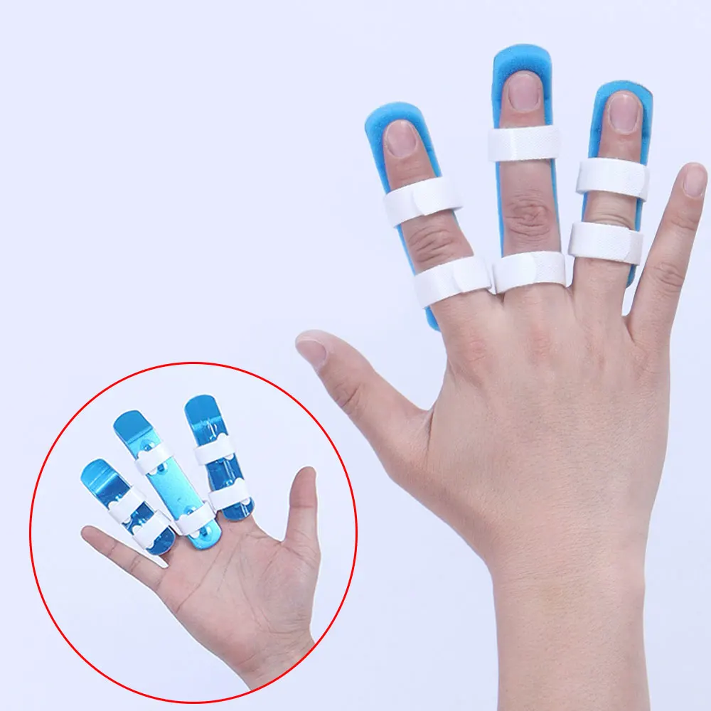 Afbeelding 4: S/M/L Trigger Vinger Spalk Brace voor Mallet Vinger Verstuiking Breuk Pijnbestrijding Vinger Knuckle Immobilisatie Klem