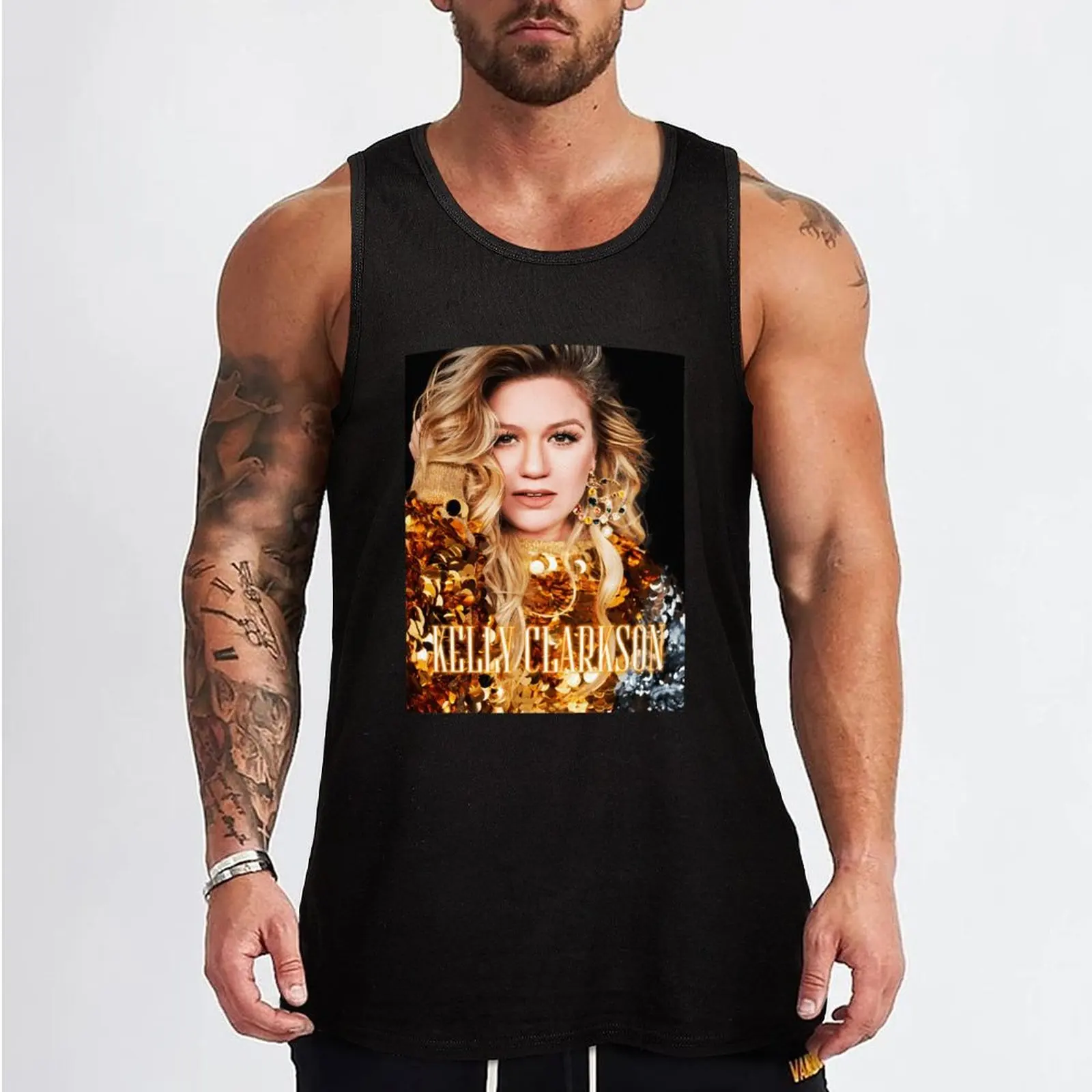 Kelly Clarkson Haunted Tank Top gym clothes man fitness Men's clothing brands Sports shirt man