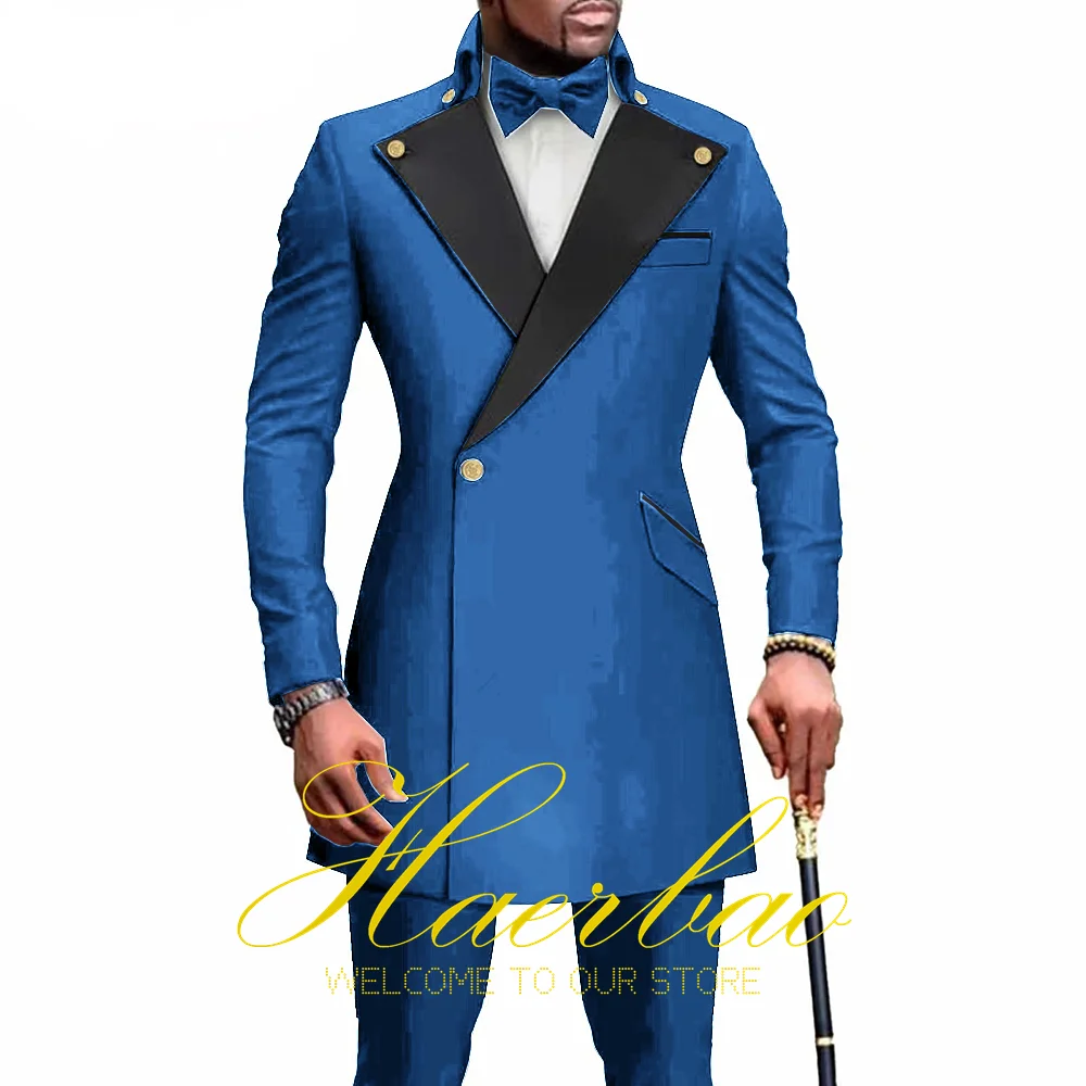 

Formal Men's Suit Slim fit Jacket Pants 2 Piece Set Wedding Groom Tuxedo Party Dress Men's Blazer Suits