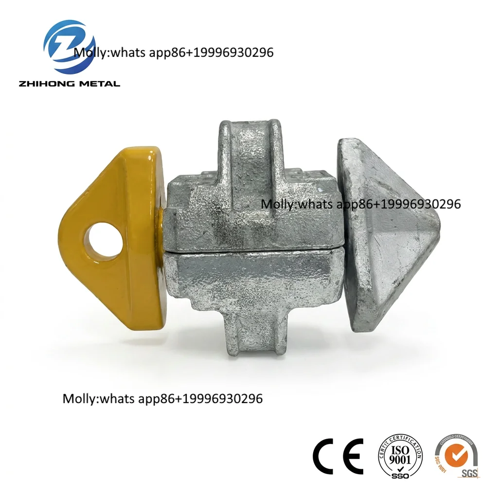 Marine Grade High Tensile Forged Steel Hot Dip Galvanized Semi-automatic Twist Lock 250KN Safe Working Load | ISO 9001 Approved