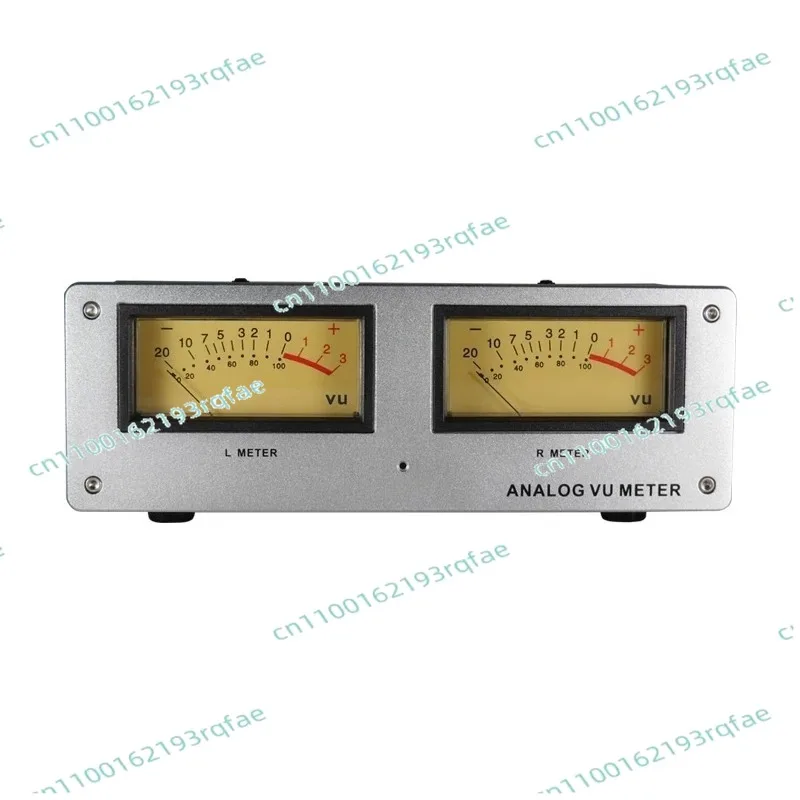 LED Warm Backlight Wiring Free MIC-73 Voice Controlled Square VU Meter Head Level Meter Finished Machine Aluminum Alloy Panel