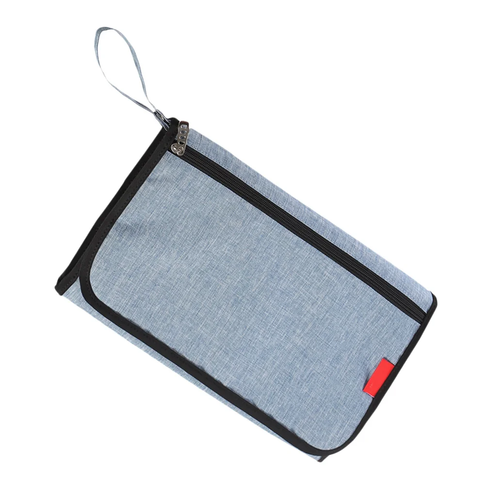 

Waterproof Baby Diaper Mat Foldable Changing Pad Blue Portable Lightweight Durable for Newborn Infant Travel Use