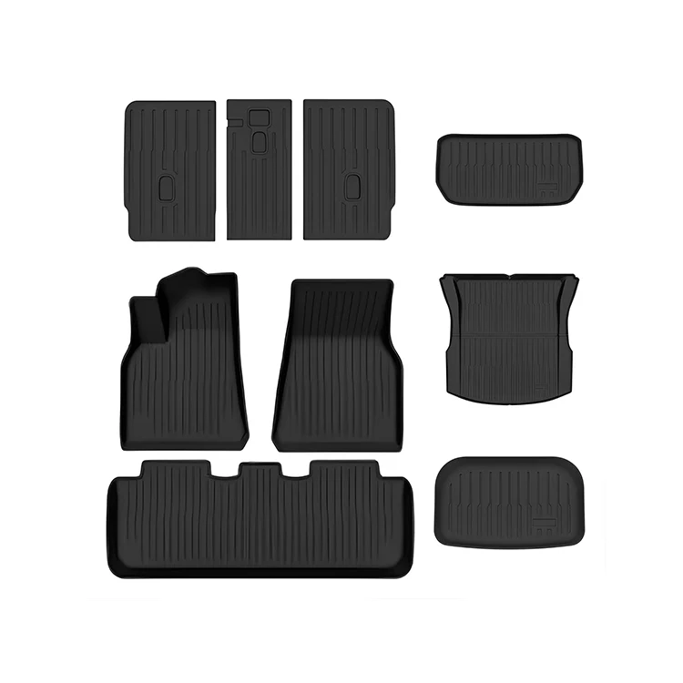 

All Weather Car Interior Accessories 3D TPE Car Floor Mats Carpet Floor Liner for Model 3