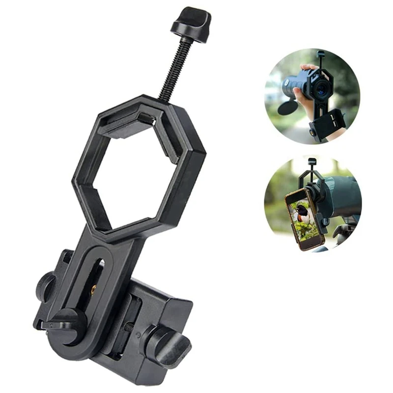 Cellphone Telescope Adapter Mount, Work With Binocular Monocular Spotting Scope Microscope For Iphone, Sony, ,And More