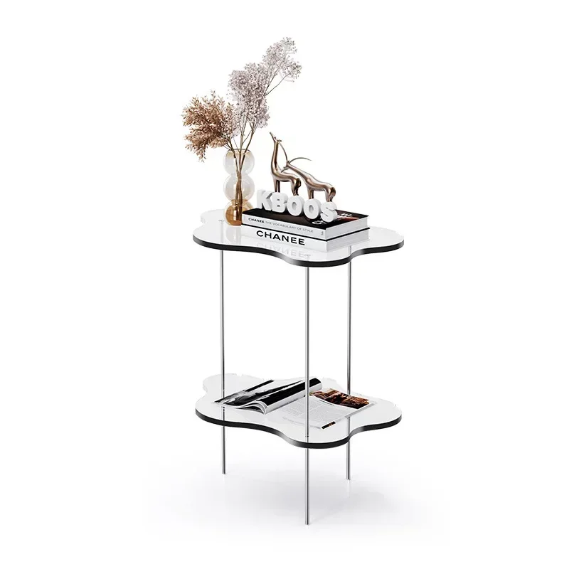 High Quality Living Room Sofa Side Tables Nordic Luxury Transparent Table Acrylic Coffee Tables Creative Tea Table On Sale