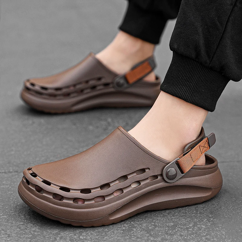 

Men's Pool Side Slides Summer Non Slip Quick Dry EVA Soft Sole Casual Slippers for Men Big Size