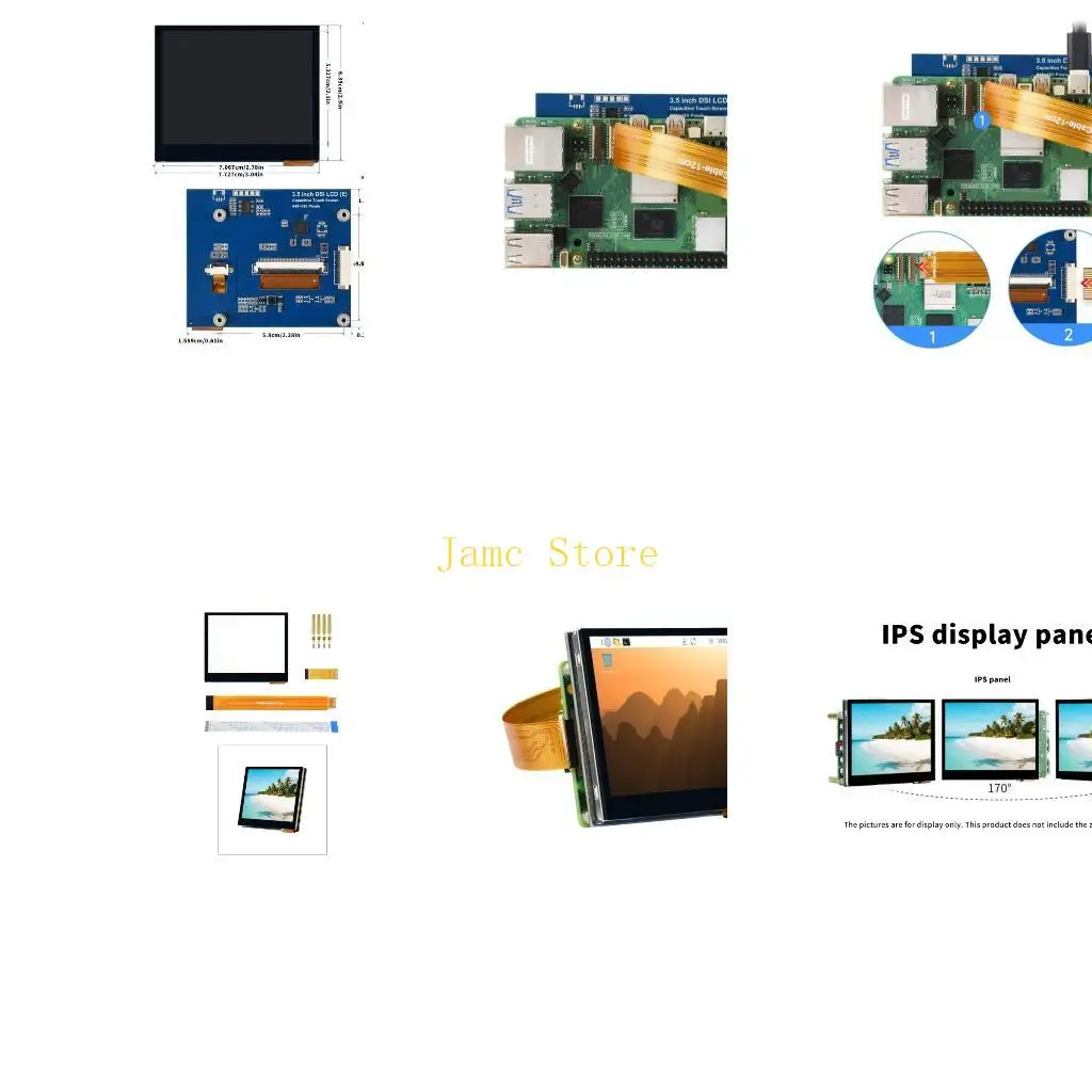 

LX0B Легко подключаемые 3,5-дюймовые емкостные сенсорные экраны Дисплей с высоким разрешением Профиль с несколькими