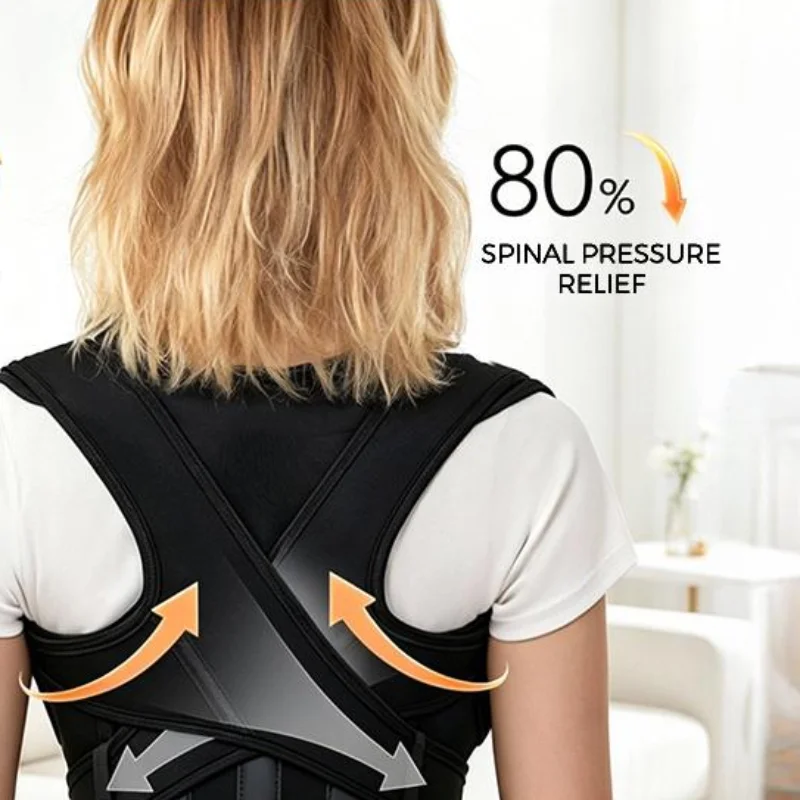 1Pcs Posture Correction Belt With Support Splint Adjusts Back Posture Improves Posture And Body Shapes Shoulders And Back