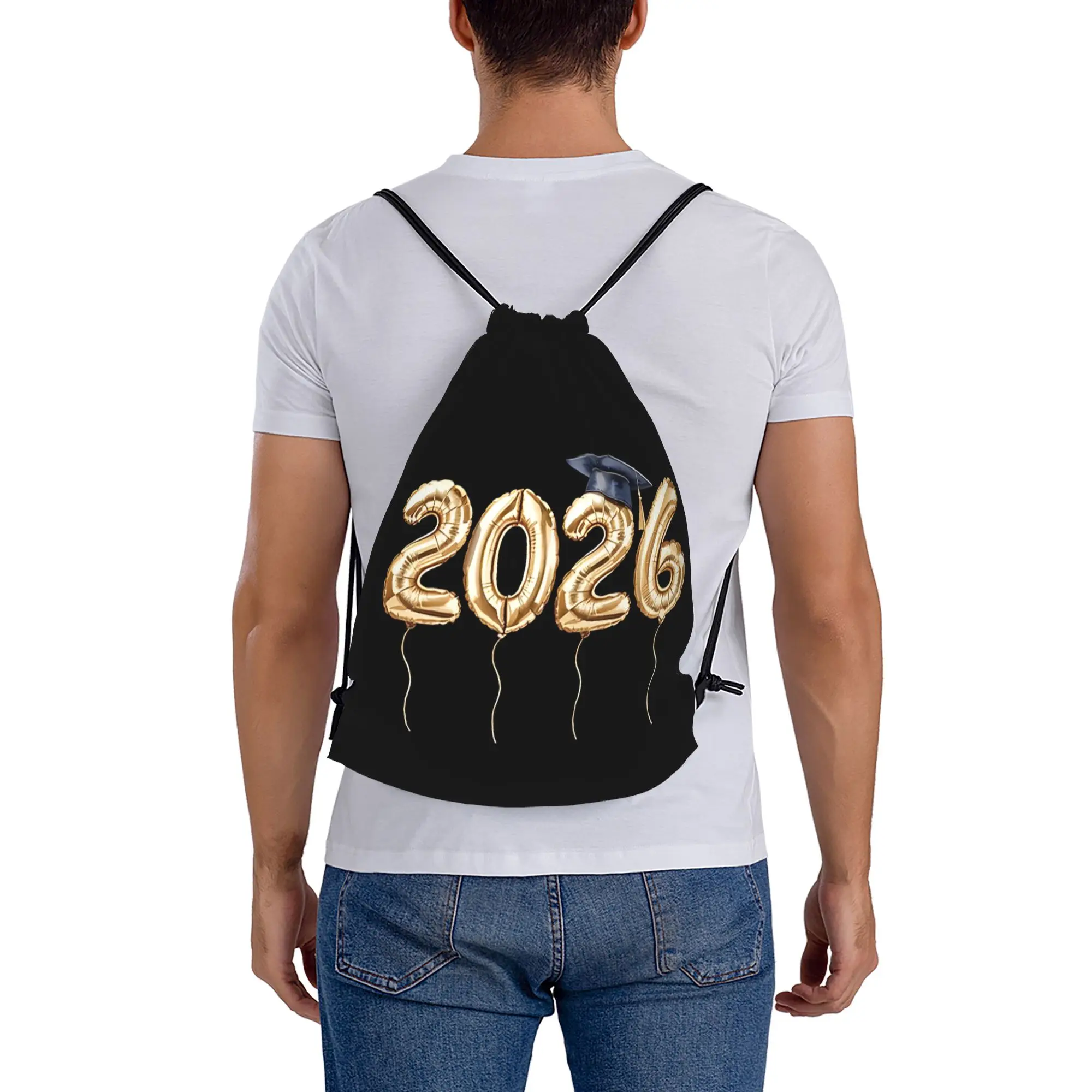 Graduation Cap 2026 Graduation in 2026 Drawstring Bags Sports Unisex Storage Organize Bundle Pocket Rope Bag