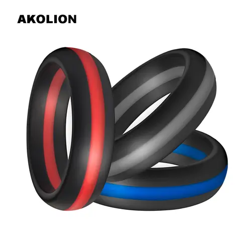 1PCS ผู้หญิงซิลิโคนใหม่ซิลิโคนงานแต่งงานกลมสิ่งแวดล้อมเย็นสบายแหวน