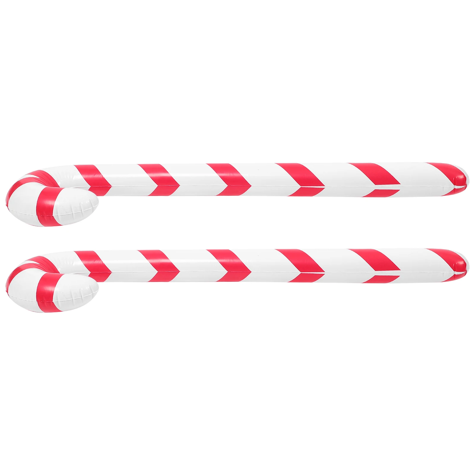 

2Pcs Christmas Cane Foil Balloons Cane Christmas Balloon Balloons Crutch Shaped Inflatable Decorations for Party Holiday