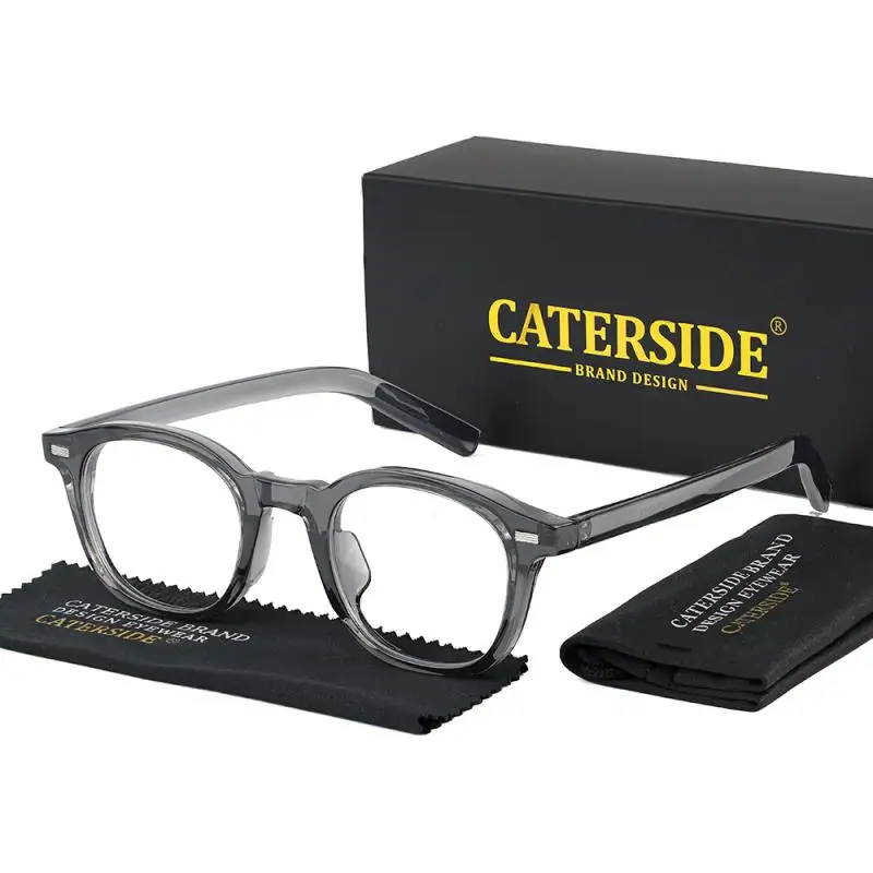 Caterside Vintage Quadratische Plain Glas Brille Männer Frauen TR90 Rahmen Hohe Qualität Brillen Transparente Linsen Business Anzug – Detail 4