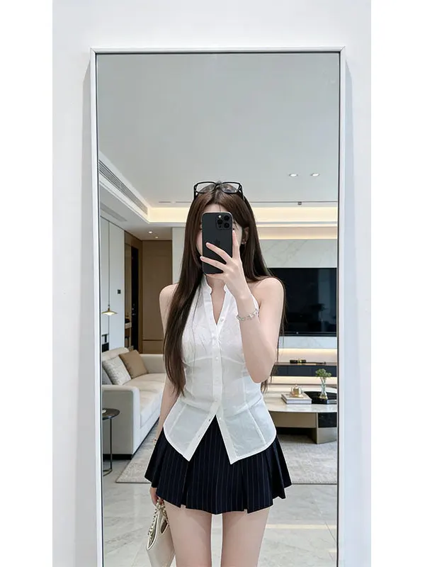 

Ele Godd Sle Svel High Waist Slimming Skirt Set High Faion Sensual Waist Cinching Top with Skirt