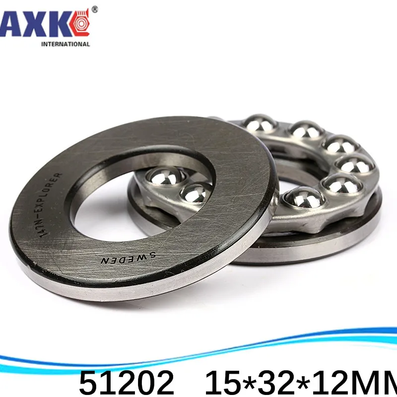 

10pcs Free Shipping Axial Ball Thrust Bearing Plane Thrust Ball Bearing 51202 15*32*12 Mm Inch Bearing AXK Steel Deep Groove 99