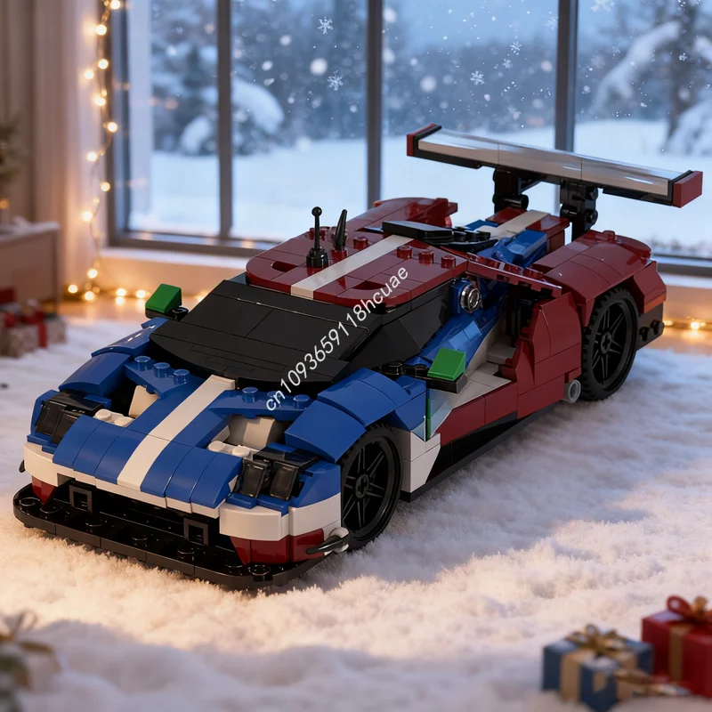 

704 шт. MOC Forded GT LMGTE PRO темно-красная печенье модель игрушки взрыв строительные блоки DIY идея для рождественского подарка кирпич для детей на день рождения