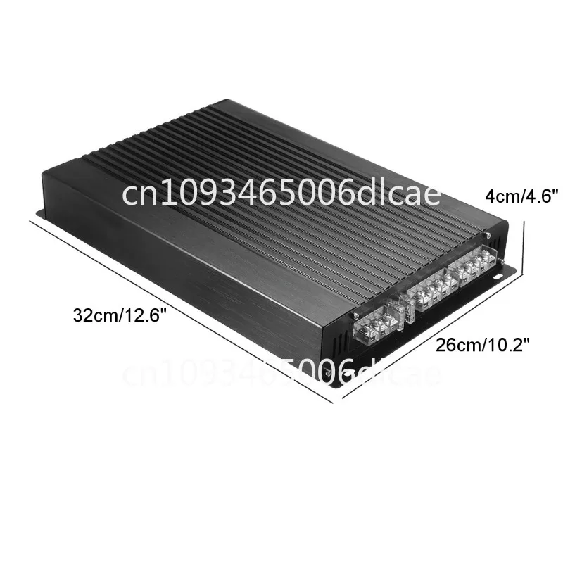 New car audio amplifier, high-power aluminum alloy sound system, 12V in car four channel amplifier, 4-channel