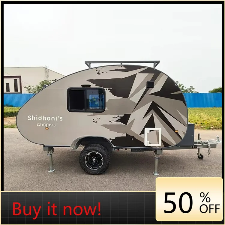 Small caravan Teardrop Trailer Rvs Mini Camper Trailer Travel Trailer for Sale Customized