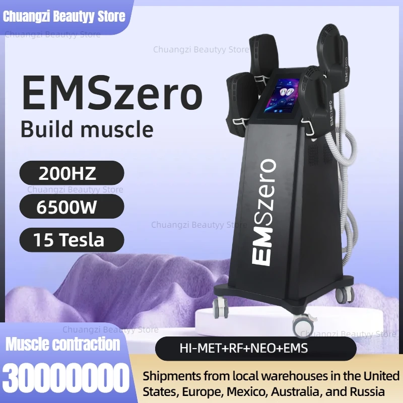 

EMSZERO RF Sculpt Muscle Stimulate Machine EMS 6500W Electric Slimming Nova Pelvic Stimulation Pad EMSzero Salon Fat Removal