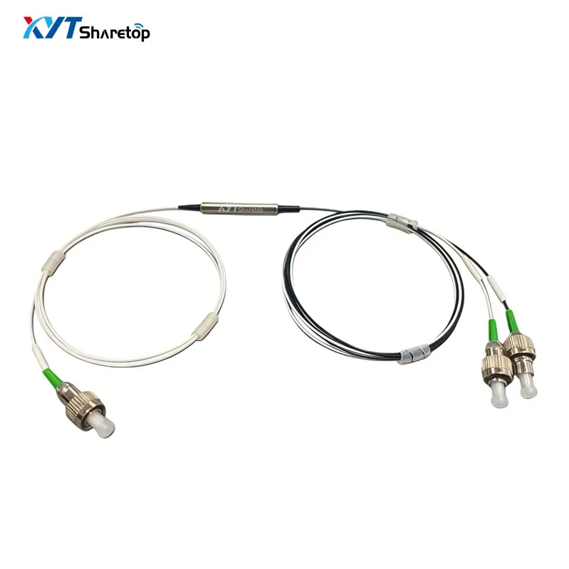 Fiber Filter Type DWDM Single Mode Optical Fiber 50GHZ Channel 1x2 Transmission Reflection