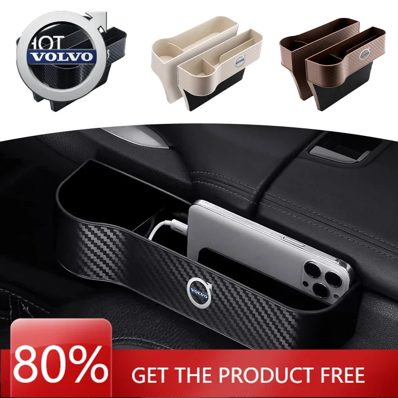 

Emblems 2026 New For Volvo Car Seat Central Control Seat Gap Storage And Sorting Box For Volvo Rdesign XC60 XC90 XC40 V50 V60 V4
