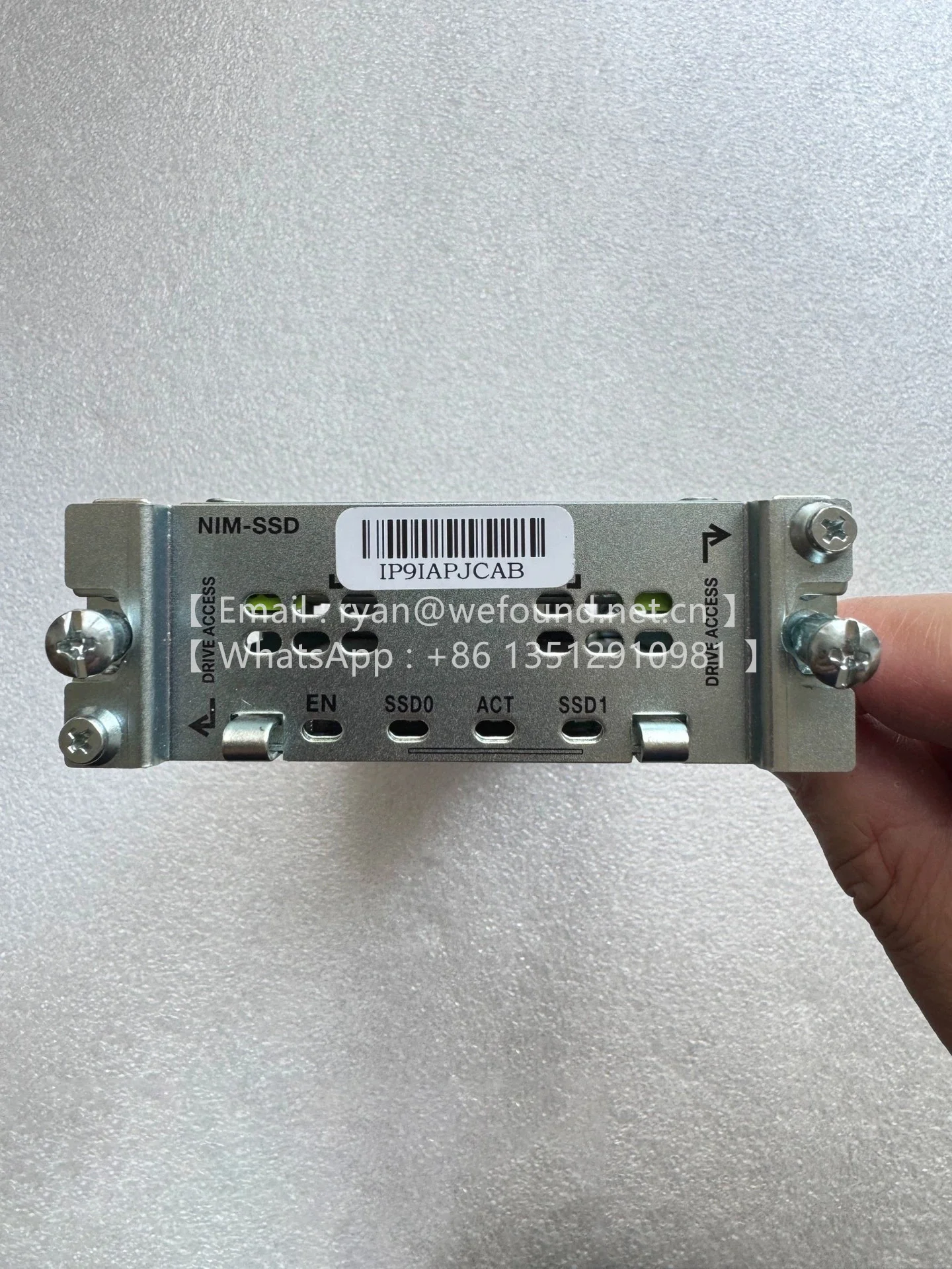 NIM-SSD  Network Interface Module (NIM) that provides solid-state drive (SSD) storage capabilities