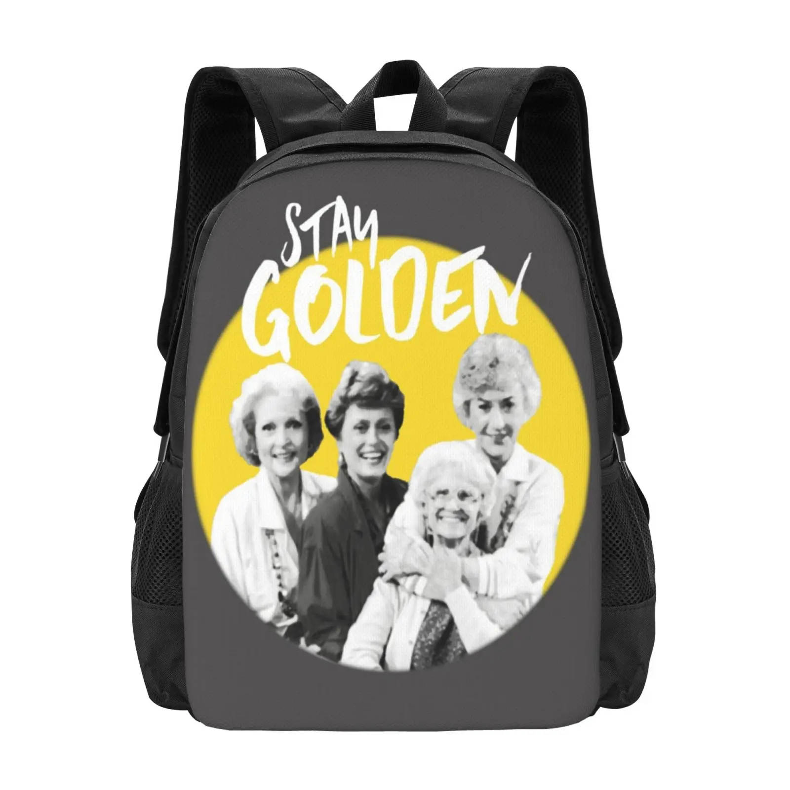 Stay Golden Hot Sale Schoolbag Backpack Fashion Bags The Golden Girls Stay Golden Tv White