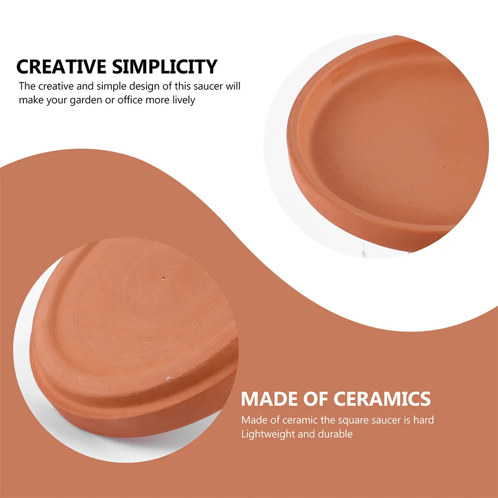 

5Pcs Pottery Planter Tray Flower Pot Saucer Pot Holder Prevent Floor Stains Water Pottery Flowerpot Plate