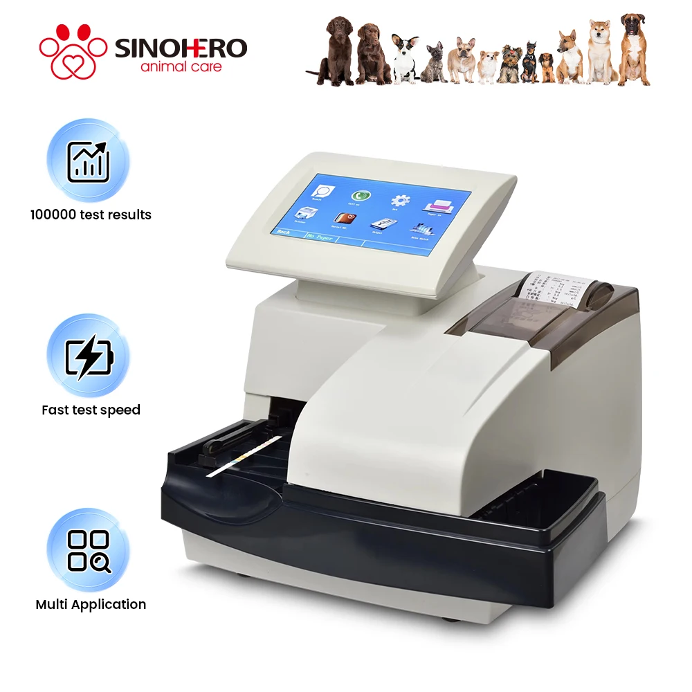 

Sinohero Veterinary Urine Analyzer Vet Urine Testing Machine Touch Screen Urine Analyzer For medical equipment