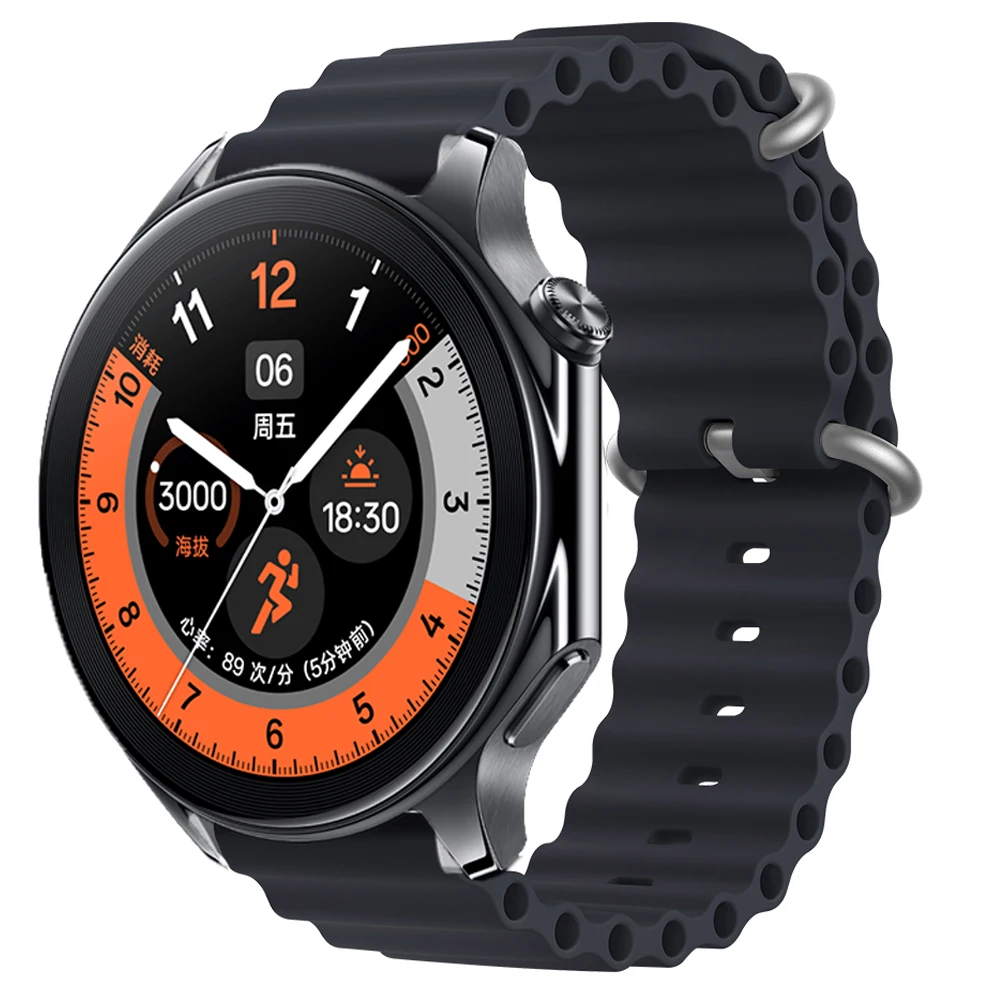 Silicone Ocean Band For OPPO Watch X X2 OPPO Watch 4 Pro Sport Bracelet For OnePlus Watch 2 OnePlus Watch 46mm Men Women Correa