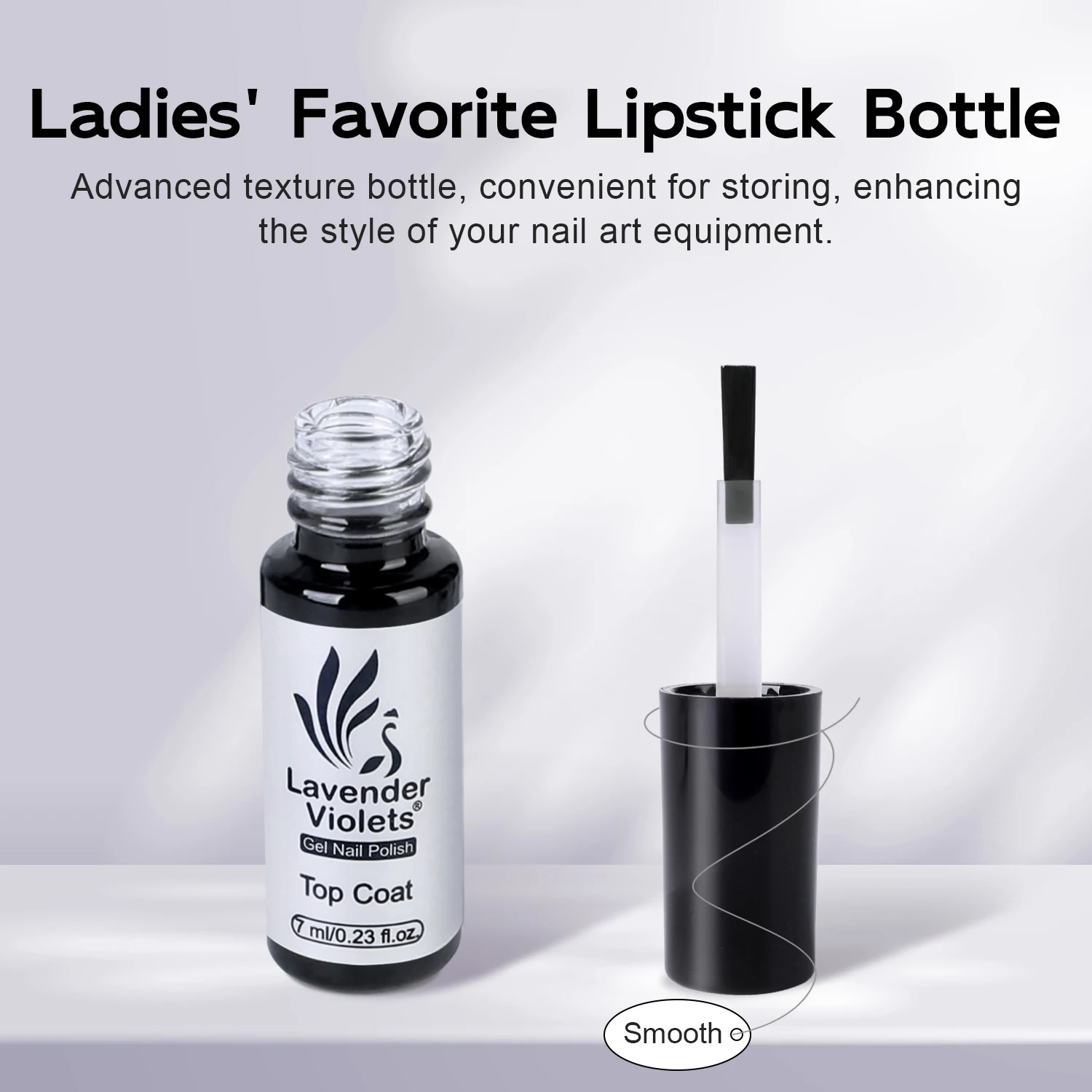 7mlノーワイプグロッシートップコート、高光沢シャイン効果ソークオフジェルネイルポリッシュ、サロン、ホームDIYマニキュアネイルアート用長持ち