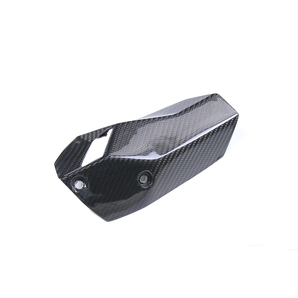 Motorcycle Accessories Pure Dry Carbon Fiber Exhaust Hood  Heat Protection Cover Fairing Kit For BMW S1000XR 2021 2022 2023 2024