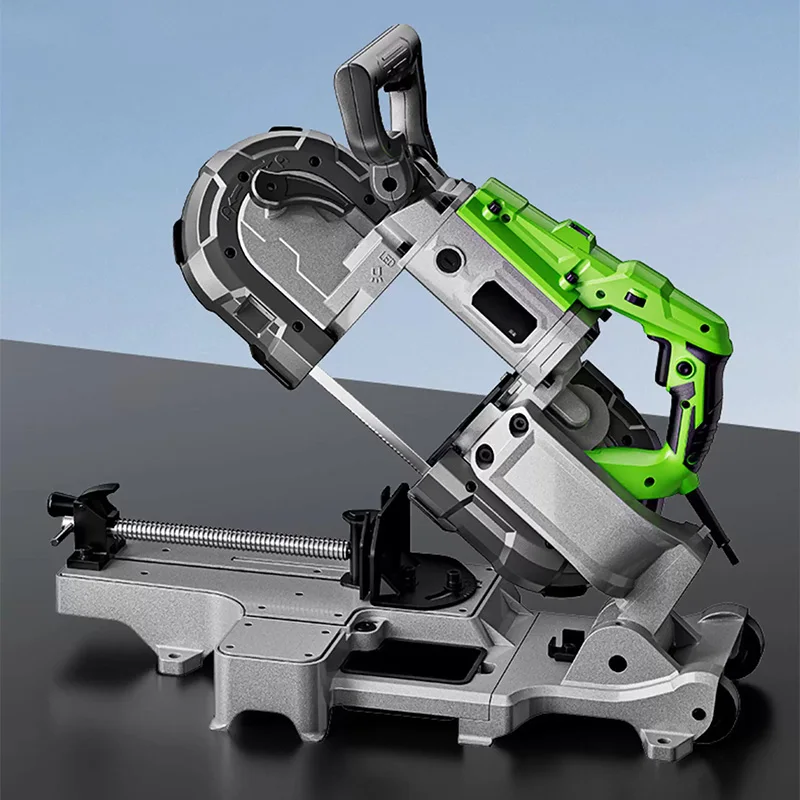 1100W Electric Band Saw Automatic Bench-Top Stainless Steel Cutting Machine Metal Cutting Equipment Removable Base Cold Cutting