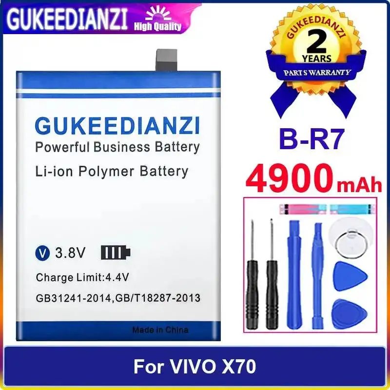 

For Vivo X70 B-R7 4900Mah Long-Lasting Performance Mobile Phone Battery High Capacity