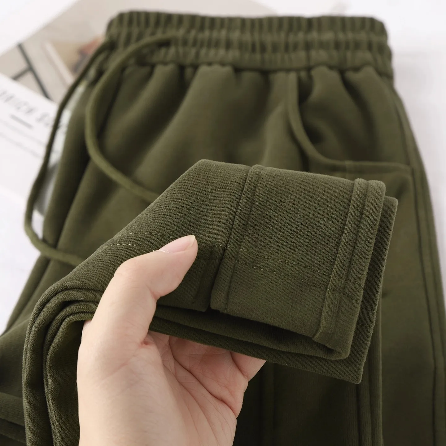 

Редкие цветные соломенные штаны-брюки с широкими штанинами и высокой талией, свободные повседневные прямые спортивные штаны для женщин