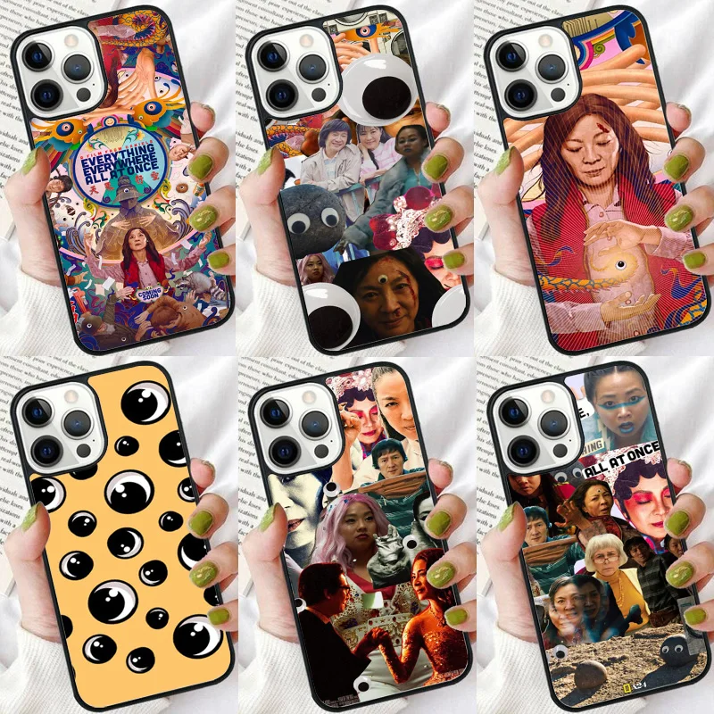 Everything Everywhere All at Once Phone Case For iPhone 16 15 14 plus XR XS 11 12 13 Pro max Soft Shell Cover coque