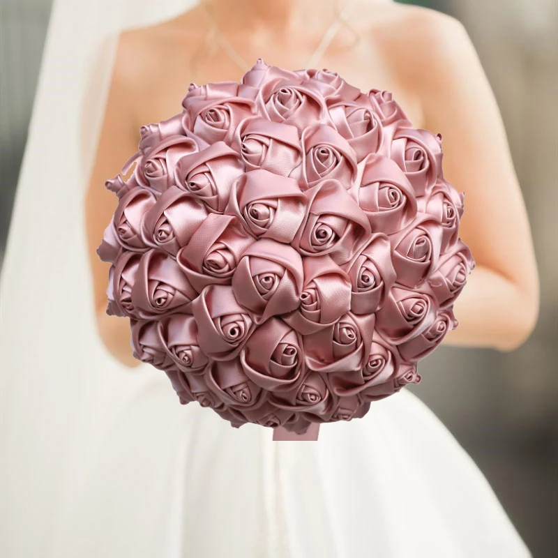 Blush Pink Bride and Bridesmaid  Bridal wedding Bouquet