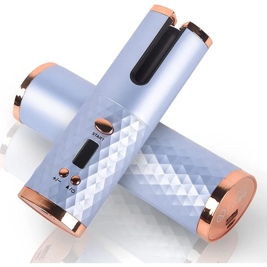 

Cordless Auto Rotating Hair Curler Hair Waver Curling Iron Styling Tool Purple