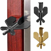 Portable Door Stop Stainless Steel Childproof Gates Lock Safety Home Latches Durable Easy To Install for Hotel School