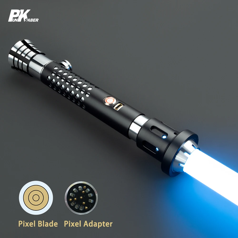 PunkSaber-Sabre laser Neopixel Jedi Laser Sword, RapDueling, Sensible, Smooth MF ite Proxy, Hitting Sound, Light Saber Toys