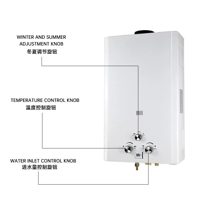 Household flue water heater Natural gas liquefied gas water heater 10L y
