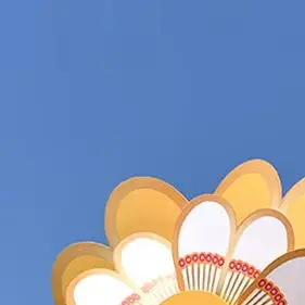 

Stake Standing Floral Windmill in Single Piece, Double Layer Rotary Pinwheel, Garden Decoration and Photography Prop.