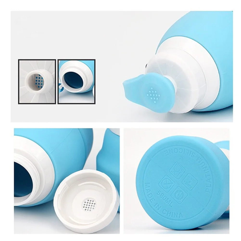 

Silicone Water Bottle 1L Collapsible Wide Mouth Easy Clean Reusable Space Saving for Daily Use Gym Picnic Walking