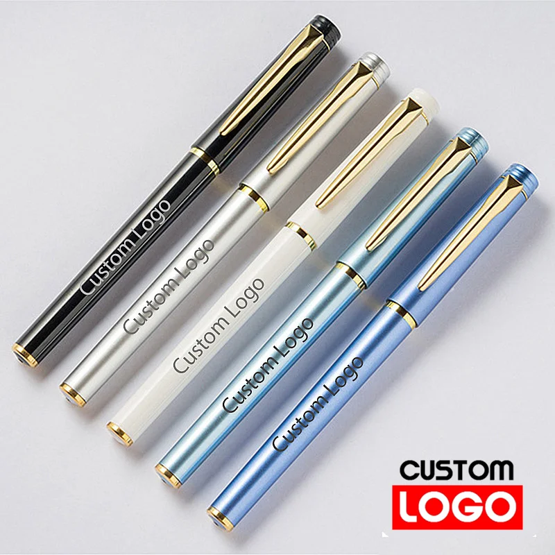 Advertising Neutral Pen Custom Logo Gift Multi -color Imitation Metal Business Signature Pen School Stationery Wholesale -D00006