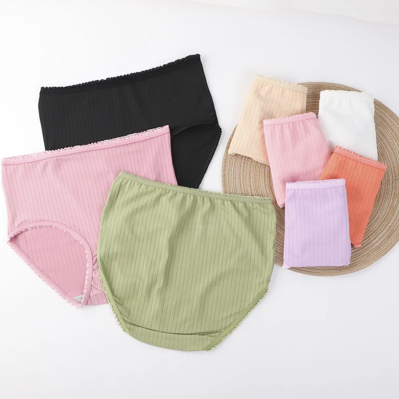 7 Color Women Panties 2024 New Summer Fashion XL XXL Large Size Underwear Female High Rise Panties Briefs Sexy Ropa Interior