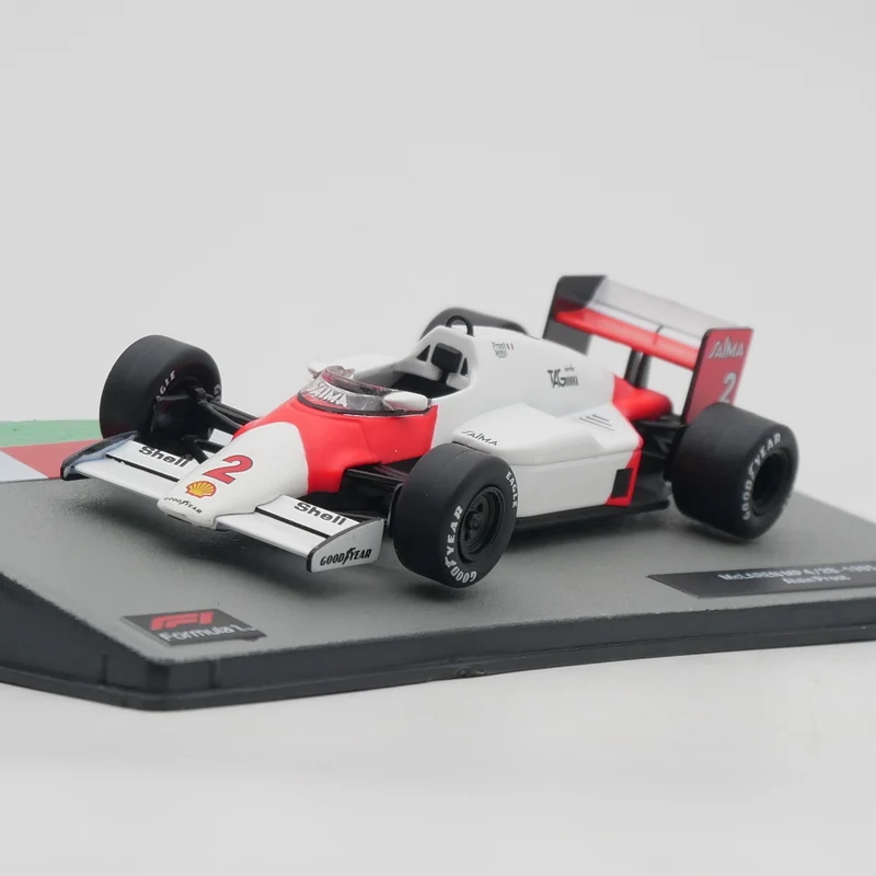 Ixo 1:43 Racing MP 4/2B 1985 Alain Prost Diecast Car Model Collection Metal Toy Vehicle