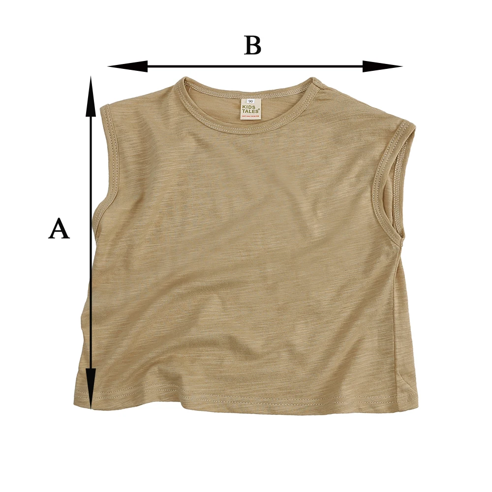 2024 sommer Infant Kinder Tank Weste Solide Baumwolle Ärmellose Jungen Mädchen T-shirt Kinder Outfits Top Kleidung Für Kleinkind Baby Tees – Detail 3