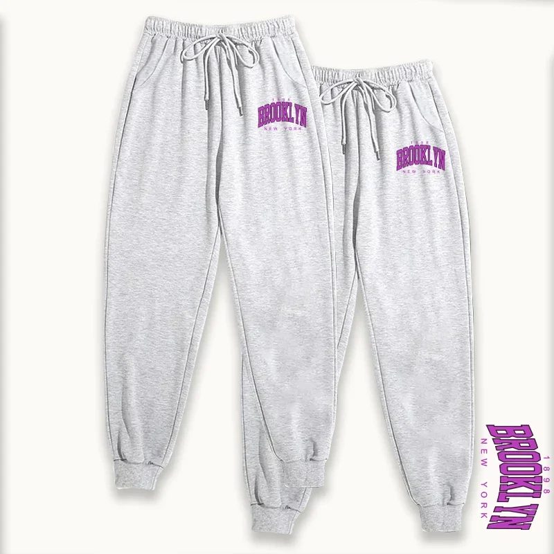Brooklyn Womens 2 Pack Sweatpants Everyday Jogging Pants Soft Fit Trousers 2025 Autumn Winter Casual Streetwear Lounge Wear Set