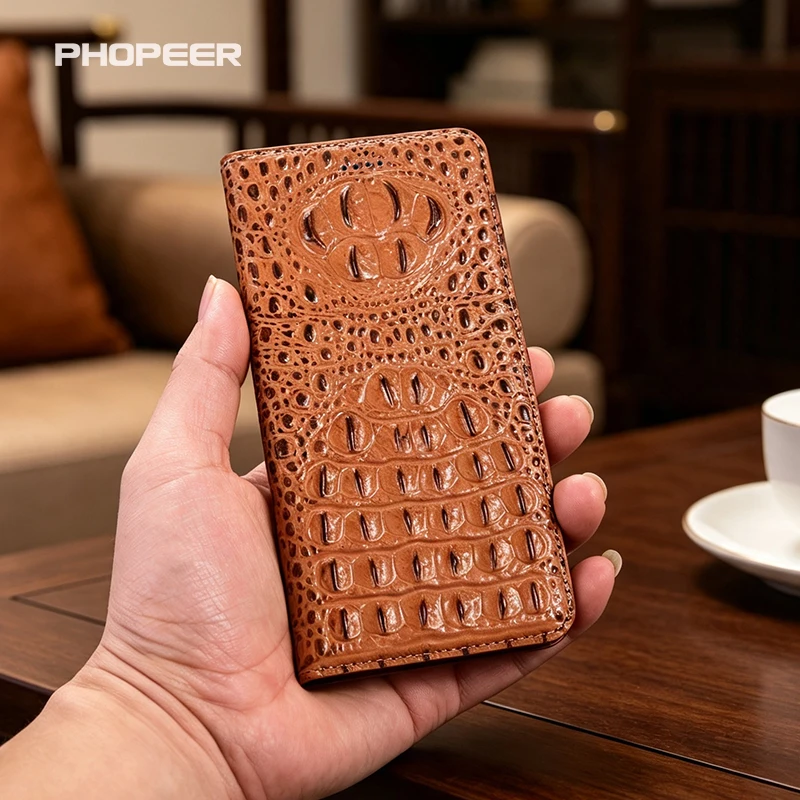 Luxury Genuine Leather Case for Xiaomi Mix 2 2S 3 4 CC9 CC9E CC9 Pro Mi A1 A2 A3 lite 3D Crocodile Claw Flip Magnetic Phone Case