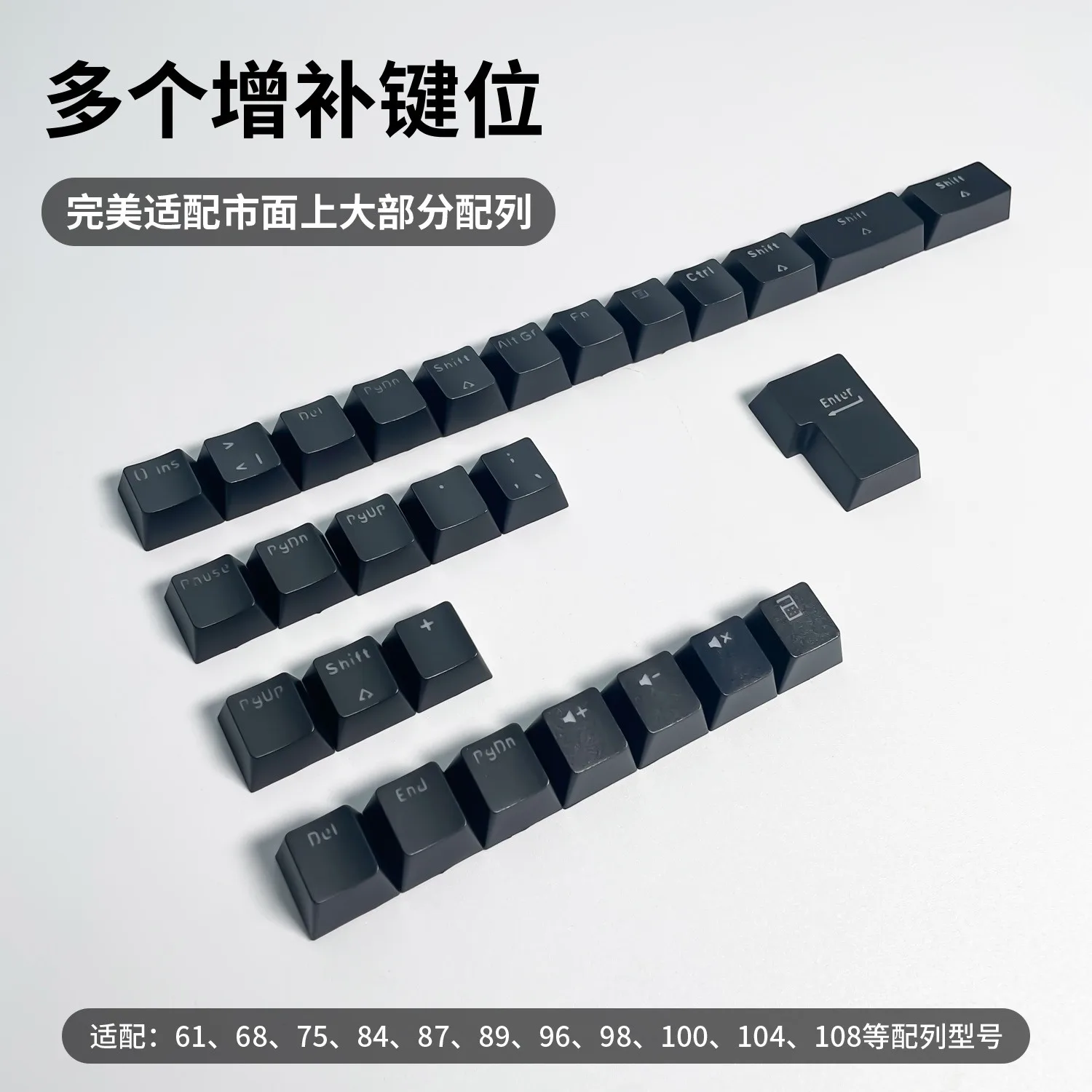 132 Tombol Keycap Turki Bersinar Melalui Lampu Latar Profil OEM ABS Keycap untuk Cherry MX Switch Gaming Mekanis Keyboard Kunci Casp